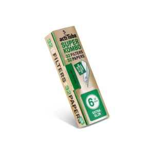 Filtros + Papel ACTITUBE Superkombo 6mm Carbón Activado