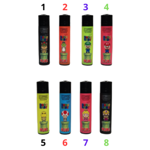 Encendedor Clipper Art Bros Baby 8 Diseños Inspirados en Mario Bros