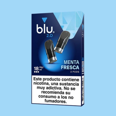 Recambios Blu 2.0 Menta Fresca 18mg/ml 2 Pods Hasta 2600 Caladas