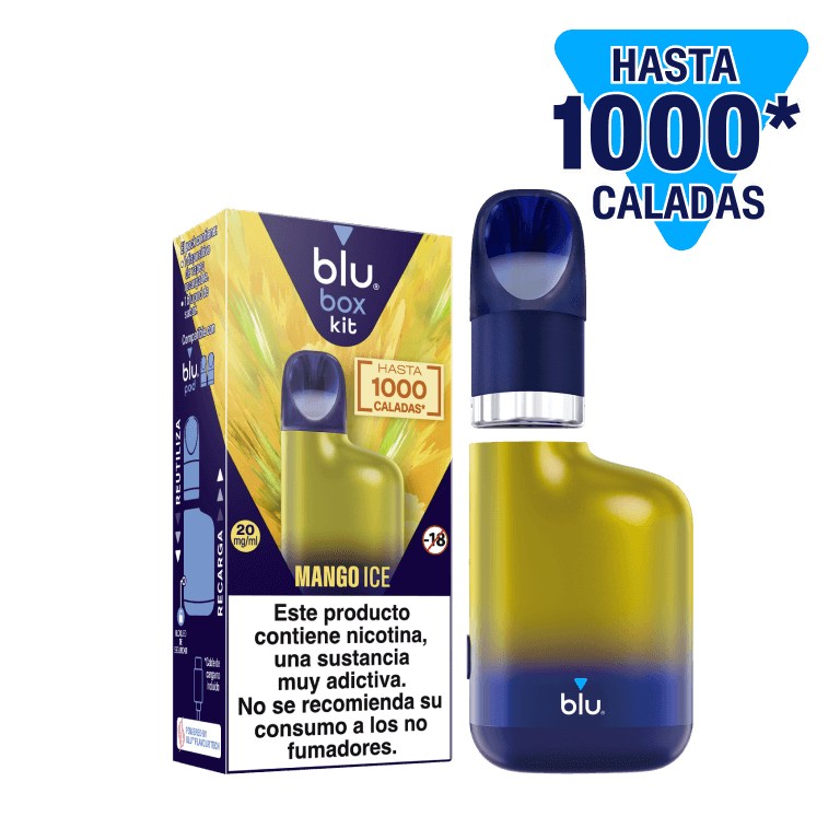 Blu Box Kit Mango Ice Hasta 1000 Puf Pod Recargable