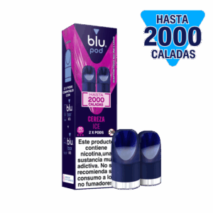 Blu Kit Pods Cereza Ice 2 Pods Compatibles Blu Bar y Blu Box Hasta 2000 Caladas