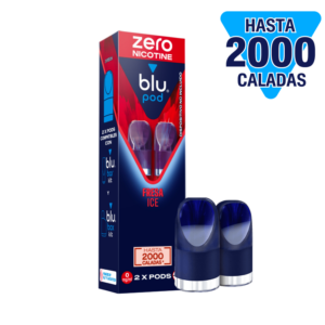 Blu Kit Pods Fresa Zero Nicotina 2 Pods Compatibles Blu Bar y Blu Box Hasta 2000 Caladas
