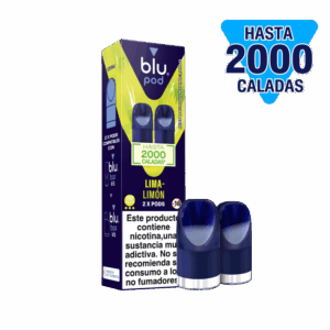 Blu Kit Pods Lima-Limón 2 Pods Compatibles Blu Bar y Blu Box Hasta 2000 Caladas