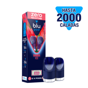 Blu Kit Pods Sandia Zero Nicotina 2 Pods Compatibles Blu Bar y Blu Box Hasta 2000 Caladas