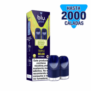 Blu Kit Pods Triple Melon 2 Pods Compatibles Blu Bar y Blu Box Hasta 2000 Caladas