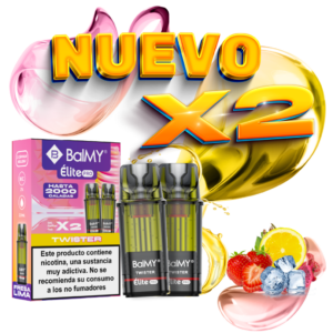 Pack de 2 Recargas Pod Desechable BALMY Elite Pro Twister