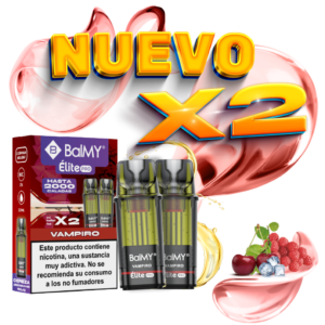 Pack de 2 Recargas Para Pod Desechable BALMY Elite Pro Vampiro