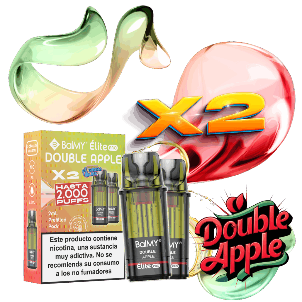 Pack de 2 Recargas Para Pod Desechable BALMY Elite Pro Watermelon Zero