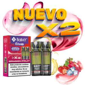 Pack de 2 Recargas Pod Desechable BALMY Elite Pro Dragon Fruit